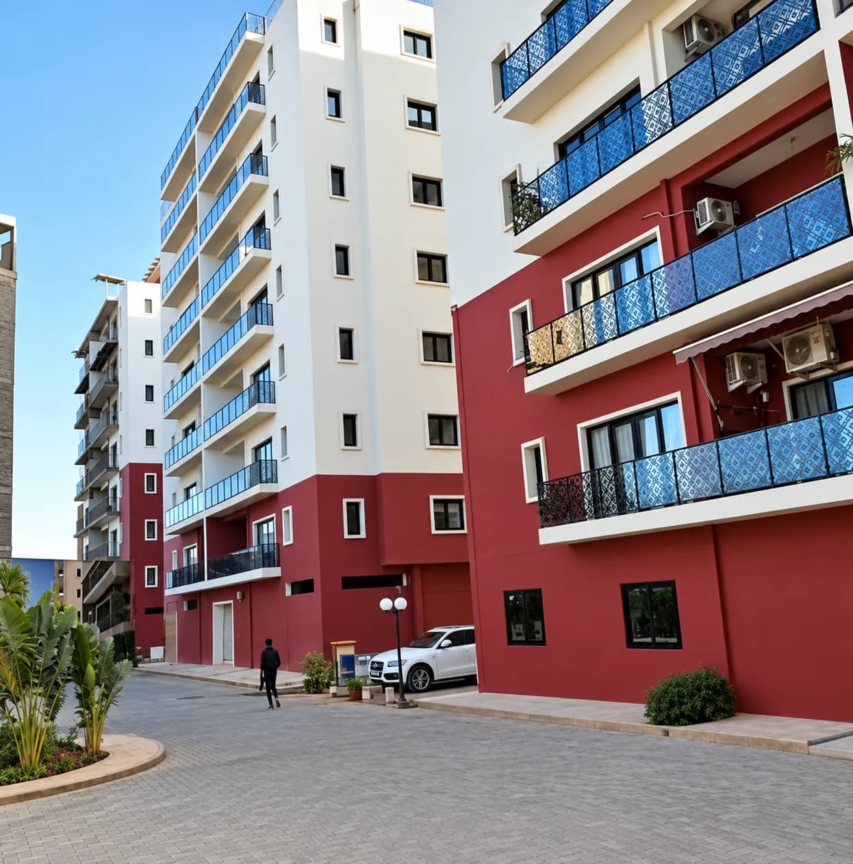 Façade de la Résidence Ataya et ses balcons
